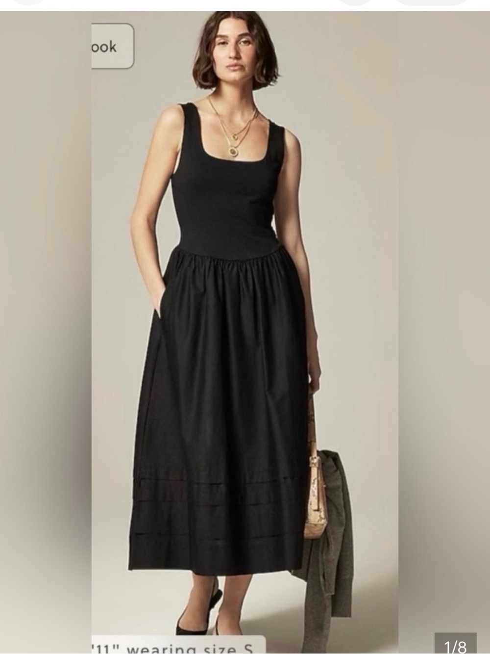 NWT! Classic J Crew Dropped Waist Maxi Dress